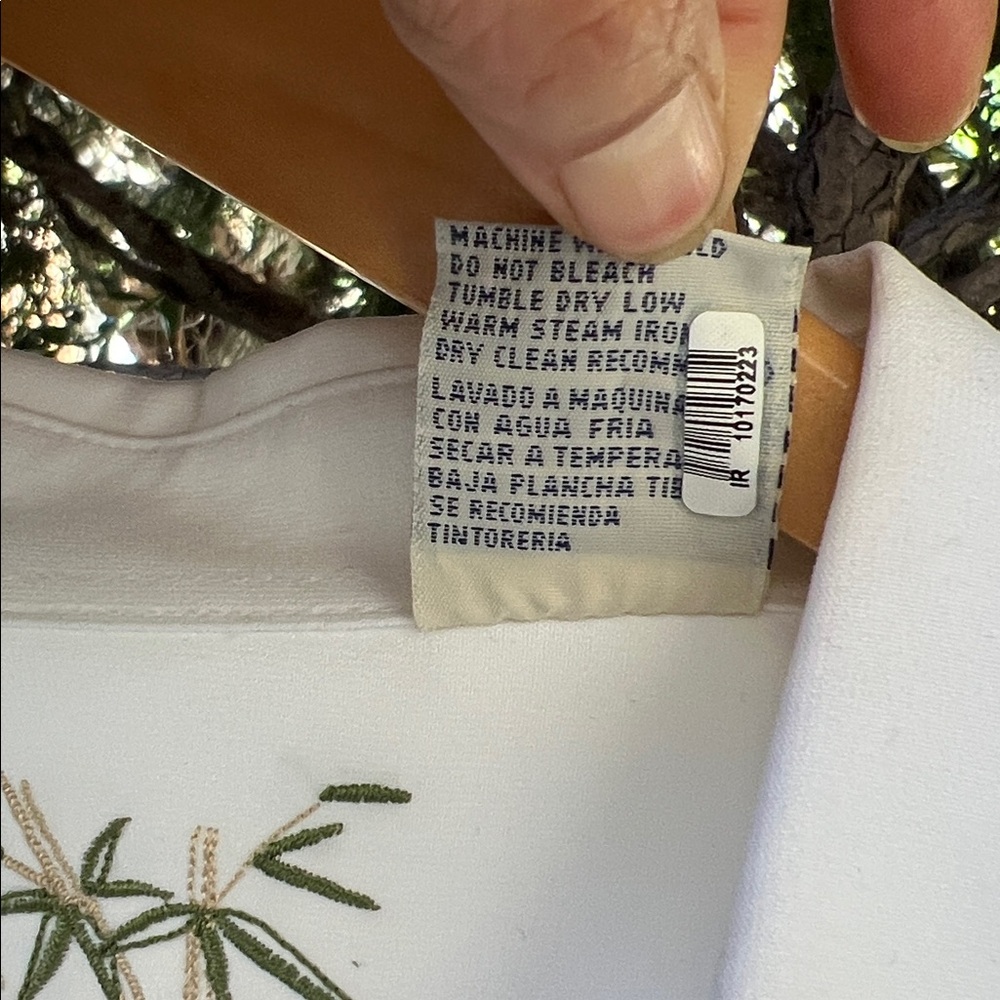 BAMBOO CAY White Shirt with Marlin Embroidery Mens 3XL modal blend - Picture 10 of 17